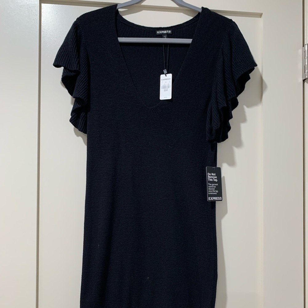 Brand new Express black sweater dress